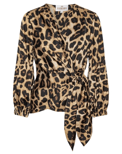KARMAMIA Copenhagen - Elena Bluse - Hammered Leopard
